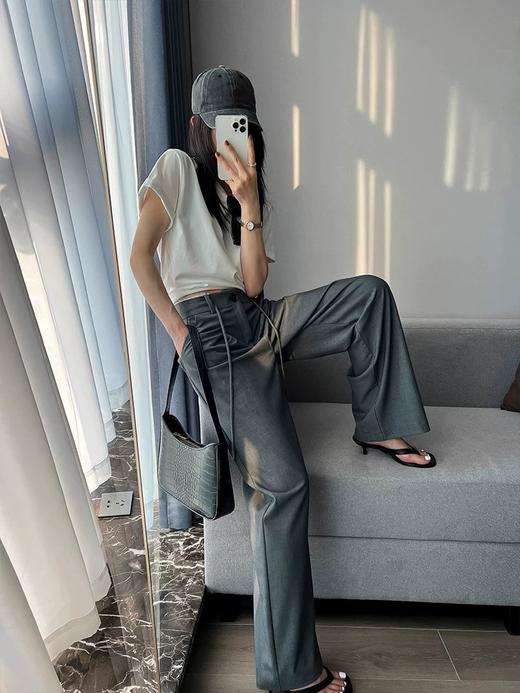 马*拉同款醋酸天丝西裤 商品图4