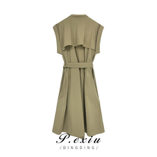 03-3潘依绣丁丁宠粉【神秘花园】夏季西装领排扣包袖连衣裙 20960T 商品图1