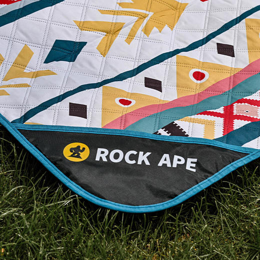 【复古防潮野餐垫】洛克猩球 RockApe 复古野餐垫 户外露营便携午休野外地垫轻便草坪野餐垫 复古野餐垫 商品图5