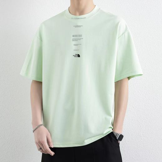 F031427印花男女同款短袖宽松舒适休闲运动棉质T恤 商品图4