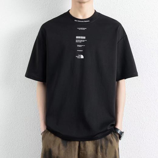 F031427印花男女同款短袖宽松舒适休闲运动棉质T恤 商品图7