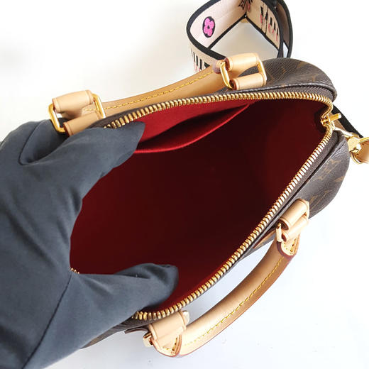 【98新】LV路易威登SPEEDY系列M46234老花黑肩带speedy 20手提单肩包女士120326HS33 商品图8