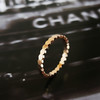【95新】CHAUMET尚美Bee de Chaumet爱·巢系列081931玫瑰金无钻蜂巢戒指53号女士070326NJ12 商品缩略图3