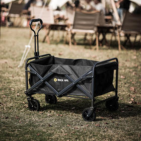 【户外露营车推车集合】洛克猩球露营车plus户外野营推车野餐营地车折叠小拖车儿童可躺 小号折叠黑色 70L