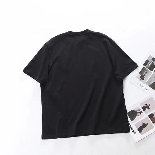 F031449黑金系列大爱心短袖情侣款男女OS毛巾绣T恤 商品图1