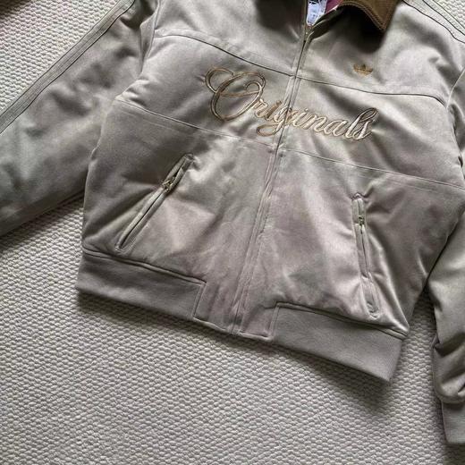 F031469复古麂皮灯芯绒翻领刺绣logo棒球服薄棉服 商品图3