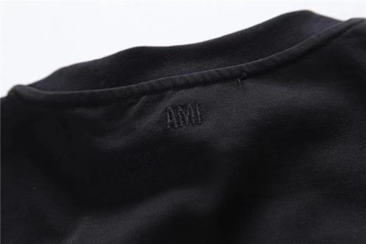 F031449黑金系列大爱心短袖情侣款男女OS毛巾绣T恤 商品图6