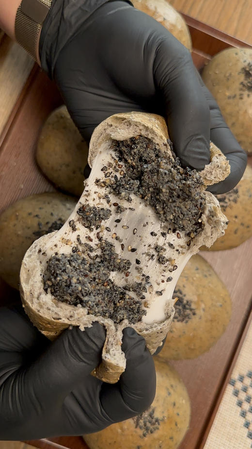 黑芝麻麻薯面包，低糖汤团口感，超好吃 商品图6