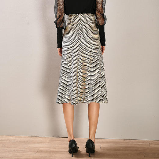 剩S 芳外春季新品半身裙垂感摆裙中长款半截裙女中腰 商品图4