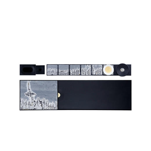 无墨 涟漪S7921系列 国画石茶盘 套组 商品图0