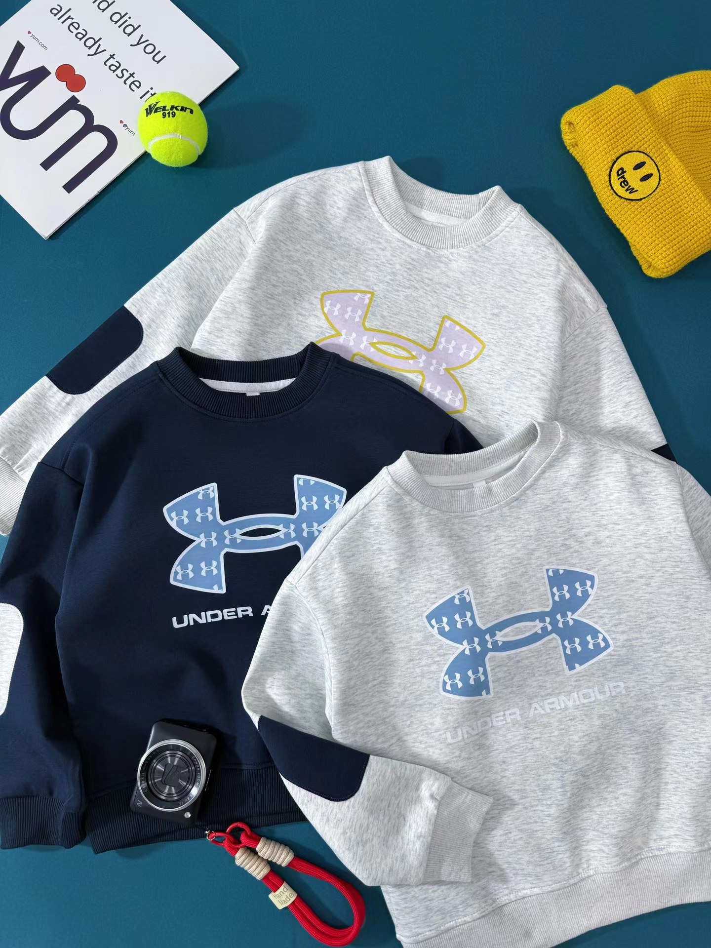 F031419儿童印花百搭卫衣软糯亲肤面料透气不闷汗耐脏百搭