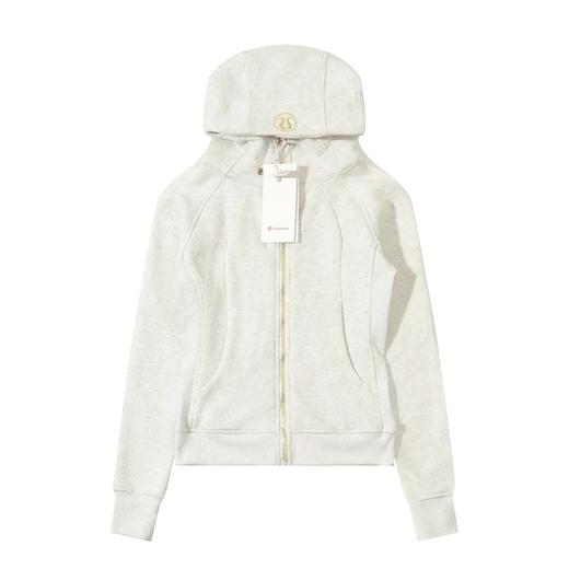 F031451女款薄绒修身轻盈保暖休闲连帽开衫卫衣外套 商品图1