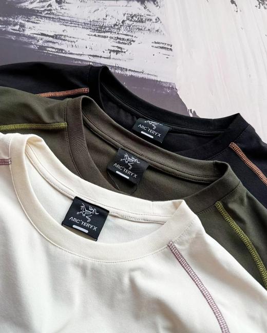 F031456户外拼色功能长袖打底运动登山技术攀登圆领卫衣 商品图3