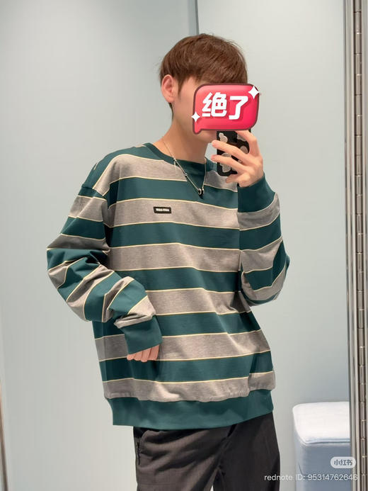 314-9 渠道货 极限特惠miu双层条纹针织运动长袖衫 商品图14