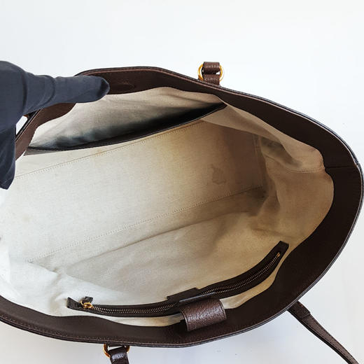 【95新】GUCCI古驰Ophidia系列631685经典大花双G帆布款单肩手提购物袋托特包女士010326TJ10 商品图8