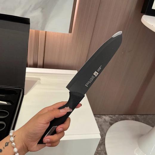 59.9秒双立人黑刀五件套德国进口不锈钢刀面经FRIODUR冰煅工艺处理，刀具抗腐蚀 韧性刀刃更持久锋利极低指头 商品图4
