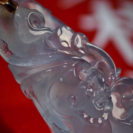 寒烟清欢·木纳祥瑞佩
 18k 金镶嵌翡翠挂件 商品图5