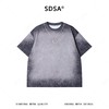 2201SDSA男装2026新款高贵轻奢美式简约扎染渐变项链印花圆领短袖T恤 商品缩略图1