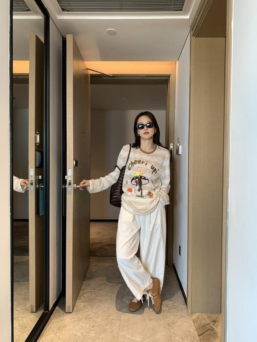 CHE*R UP设计师拔蘑菇小狗长袖T恤 商品图2