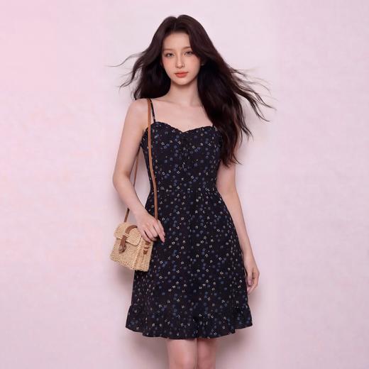 奢姿大码女装2026夏季减龄蝴蝶结木耳边两件套胖妹妹时尚碎花套装9962936056AB 商品图2