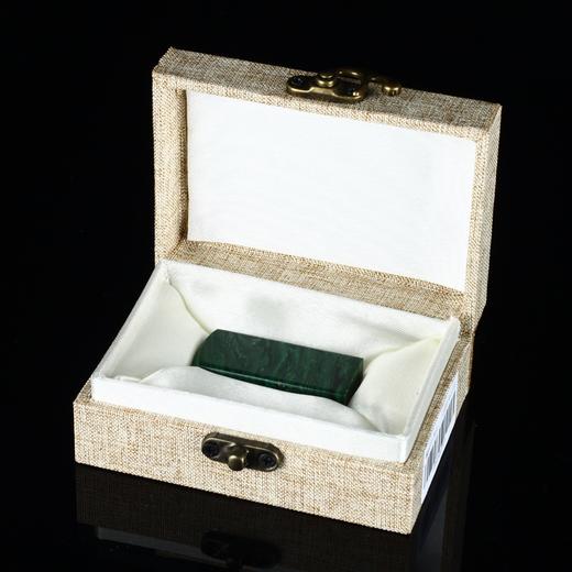 孤品17919翡翠绿孔雀绿石书画落款章藏书章2.0*2.0*4.8cm 商品图5