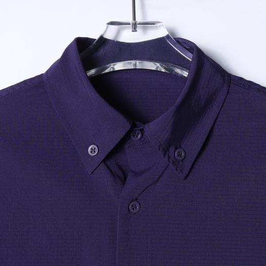 95636SDSA男装2026新款高贵轻奢复古简约条纹短袖衬衫下摆松紧设计百搭 商品图1