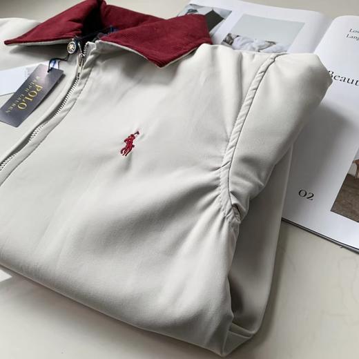 F031441秋冬新款胸前战马logo刺绣夹克拉链外套 商品图4