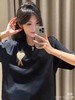 F031449黑金系列大爱心短袖情侣款男女OS毛巾绣T恤 商品缩略图14