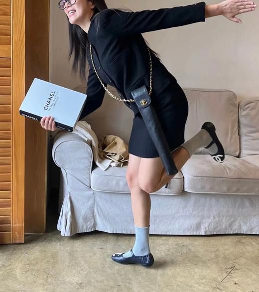 点此购买 Chanel香奈儿女士中古款康鹏系列芭蕾舞鞋 dx 342257 商品图7