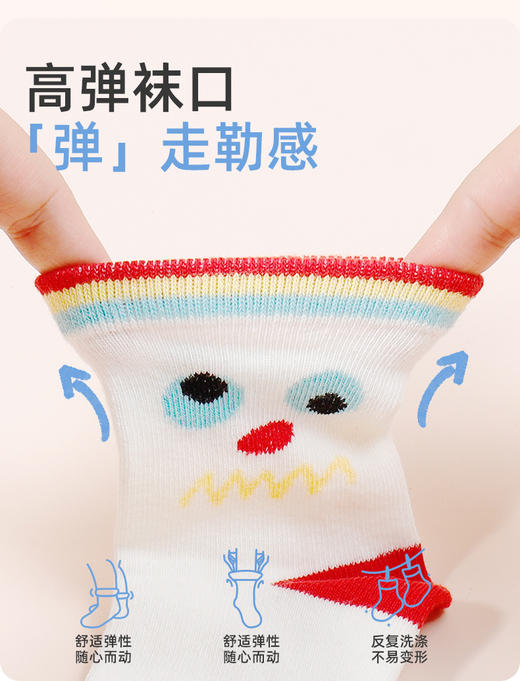 ☀️品牌直发【笑乐屋 春夏儿童40支精梳棉袜5双装】需💰26.9！一眼沦陷！颜值炸裂！春款儿童棉袜❗️洋气到能当穿搭博主❗️软糯如云朵❗️弹力不勒脚❗️花色多到挑花眼！ 商品图4