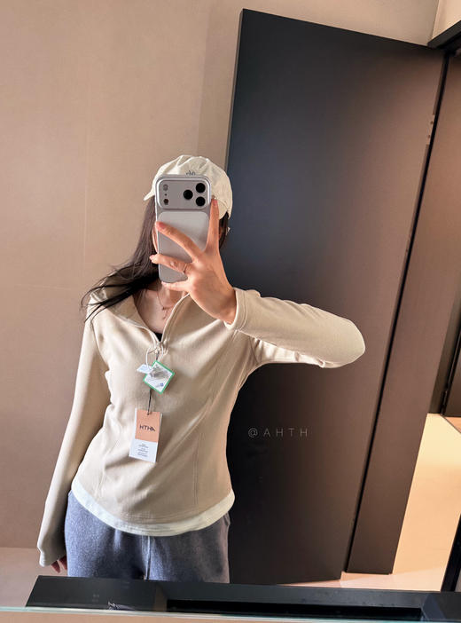 AHTH半拉链POLO立领英伦衫 商品图1