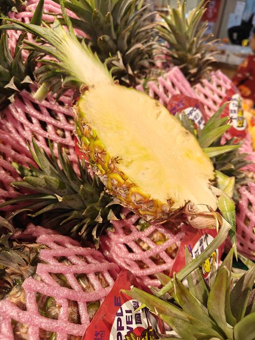 【爆品回归】树上熟古法凤梨/玫瑰凤梨，几乎纯甜，香味浓，青皮带一丝黄也好吃，连中间的心都是甜的！ 商品图1