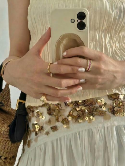 新年好运  喜上眉梢戒指   招财纳吉  福运绵绵  银镀金首饰（非质量问题  不退不换） 商品图2