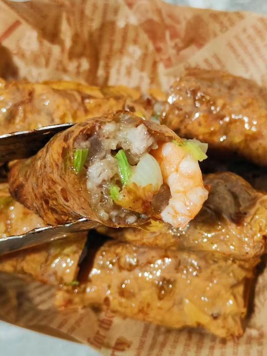 & 五香虾仁卷‼油炸一下外酥内嫩 ，越吃越香！点心。小吃超赞 商品图1