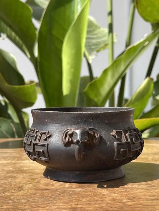 螭龙纹象耳宣德式青铜炉 ，顺丰包邮 商品图2