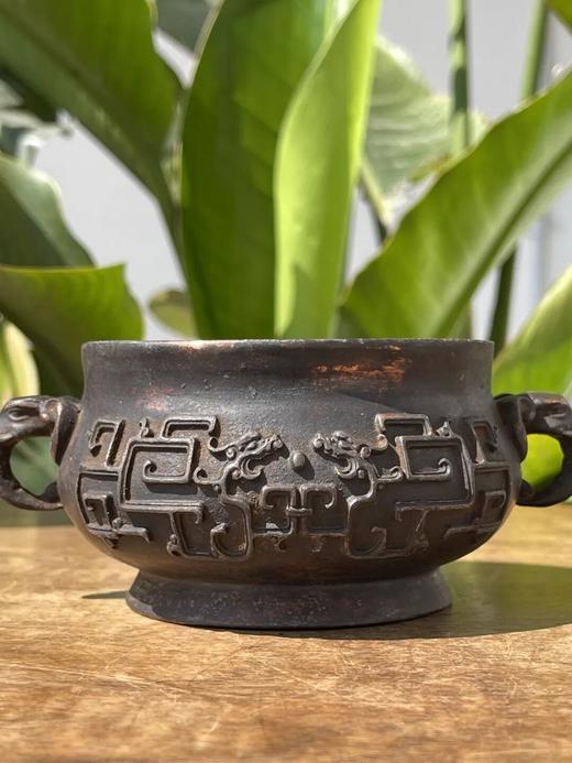 螭龙纹象耳宣德式青铜炉 ，顺丰包邮 商品图0