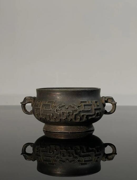 螭龙纹象耳宣德式青铜炉 ，顺丰包邮 商品图1