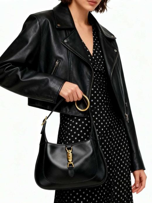 古驰 最新系列 软粒面皮革 单肩包 腋下包 商品图1