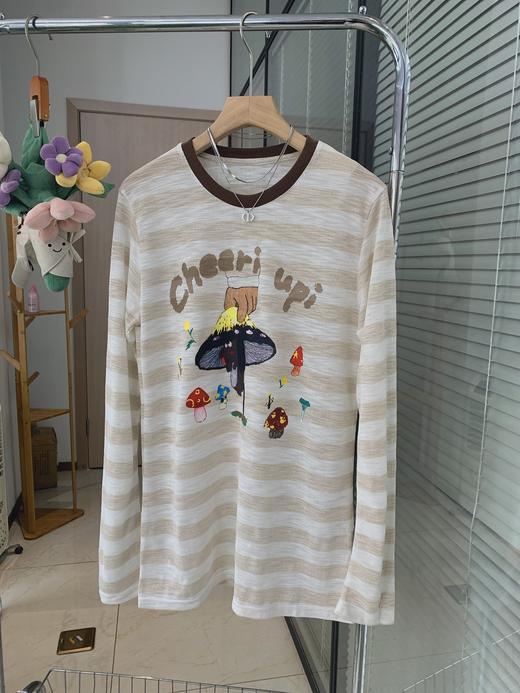 二店f CHEER UP设计师拔蘑菇小狗长袖T恤 商品图2