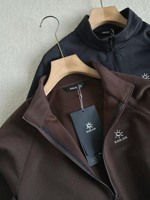 2026春款KAILAS凯乐石男款立领半开胸内胆半拉链吸湿排汗保暖户外登山徒步上衣 商品图8