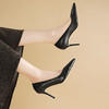 【预售5天】轻熟风尖头高跟鞋女春季新款设计感浅口高跟鞋职业细跟单鞋HY&1227-1 商品缩略图2