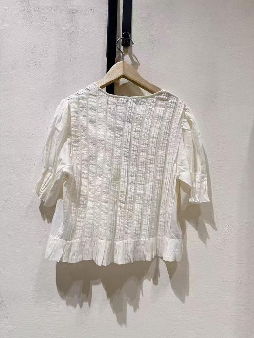 女款褶皱短袖上衣ba 商品图1