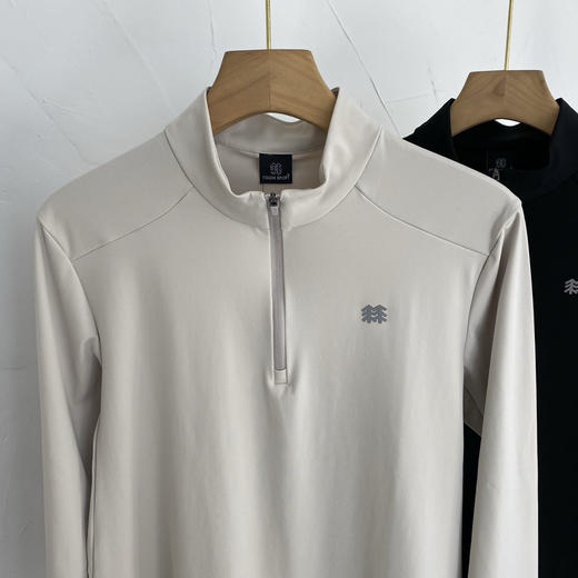 原单正品 KOLON SPORT 可隆户外半拉链长袖T恤
颜色：米色、黑色
尺码：M～XXL 商品图2