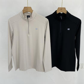 原单正品 KOLON SPORT 可隆户外半拉链长袖T恤
颜色：米色、黑色
尺码：M～XXL