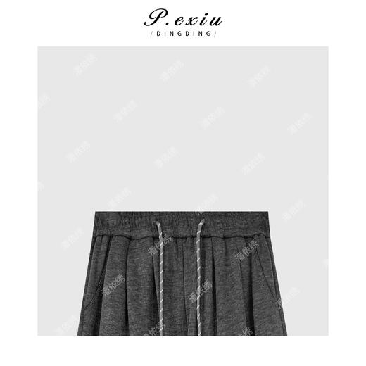 03-3潘依绣丁丁宠粉韩系简约松紧腰抽绳长裤休闲裤Q15211 商品图2