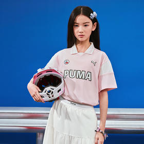 PUMA彪马童装2026夏季新款儿童女童短袖T恤翻领时髦洋气