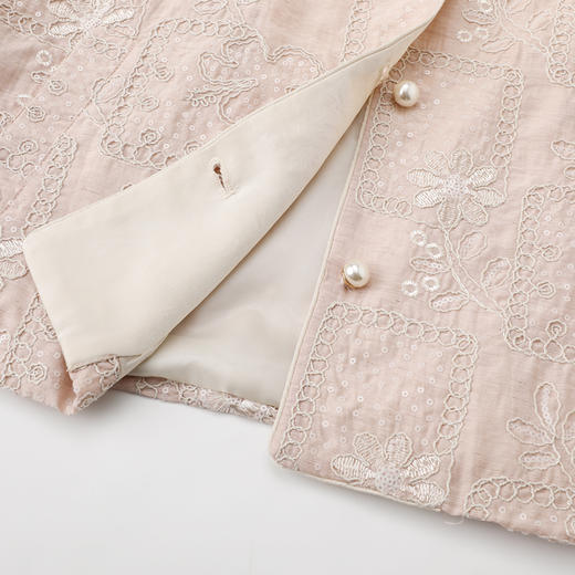 丁摩 春秋季款新中式国风刺绣外套女新款千金风上衣6ZF-119A 商品图3