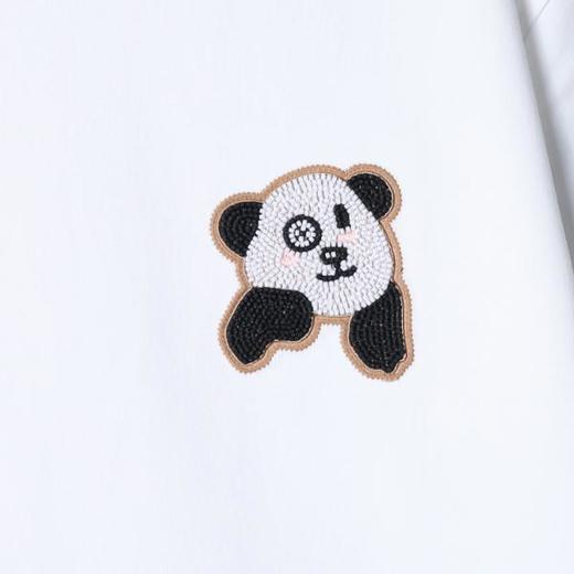 26157SDSA男装2026新款高贵轻奢国风立体珠子熊猫设计圆领短袖T恤百搭 商品图2