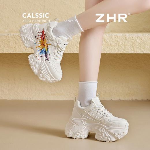 【增高8cm】ZHR则则厚底增高老爹鞋女春季小个子高颜值休闲运动鞋 商品图3