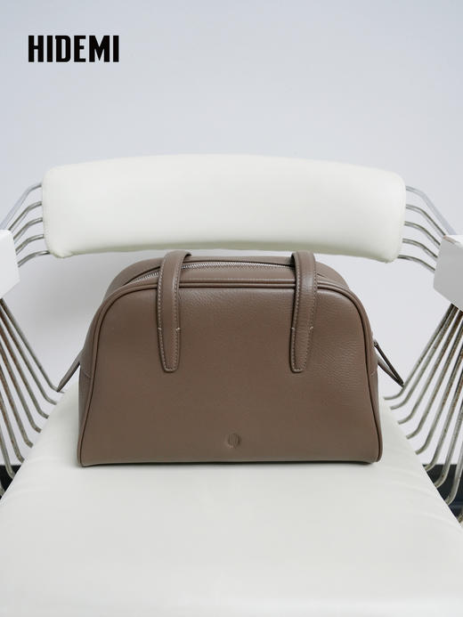 HIDEMI 大秀款城市波士顿系列进口西班牙荔枝皮长肩带大容量极简单肩包 商品图8